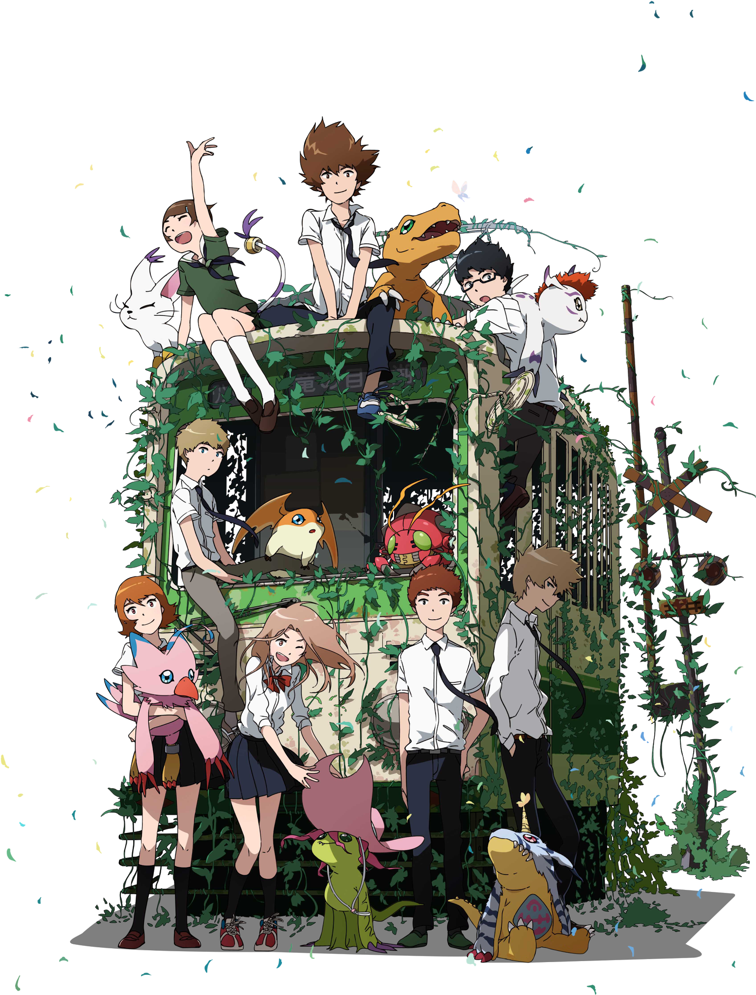 Pemeran Digimon Adventure Tri , Png Download - Digimon 20th Anniversary Anime Clipart (1539x2026), Png Download