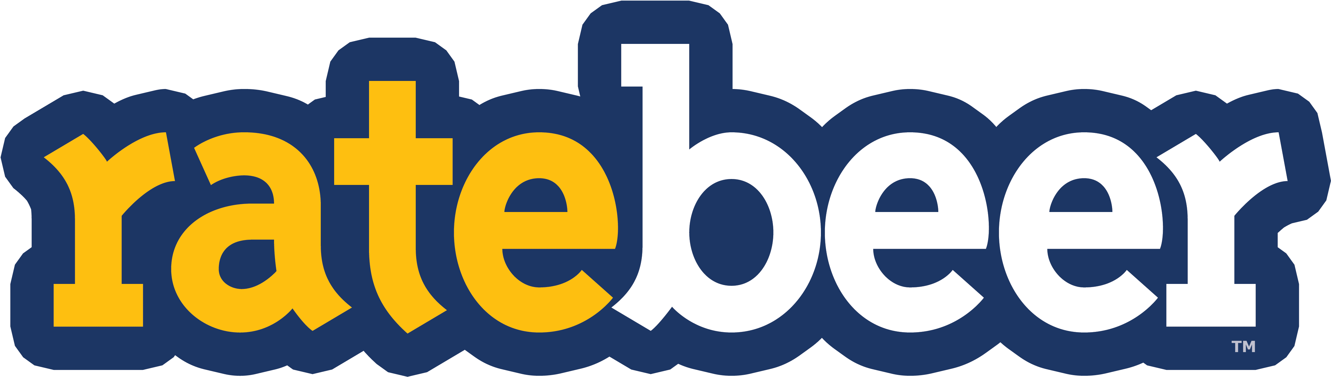 View Larger Image - Rate Beer Logo Png Clipart (4495x1431), Png Download