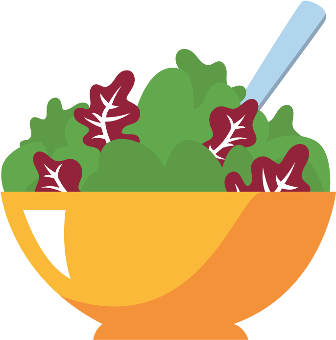 A Bowl Of Fresh Greens - Illustration Clipart (1200x900), Png Download