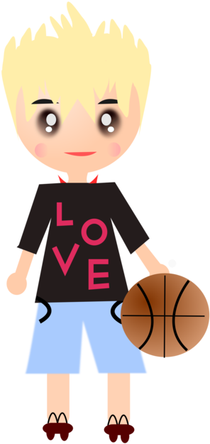 Kansas Jayhawks Men's Basketball Sports Cartoon - Basketball Clipart (530x750), Png Download