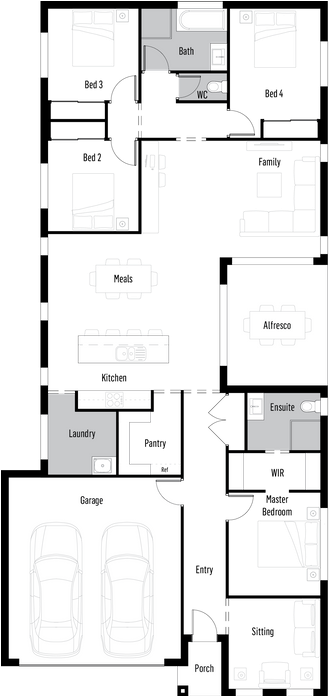 Hurley 24 Floor Plan - Floor Plan Clipart (750x695), Png Download
