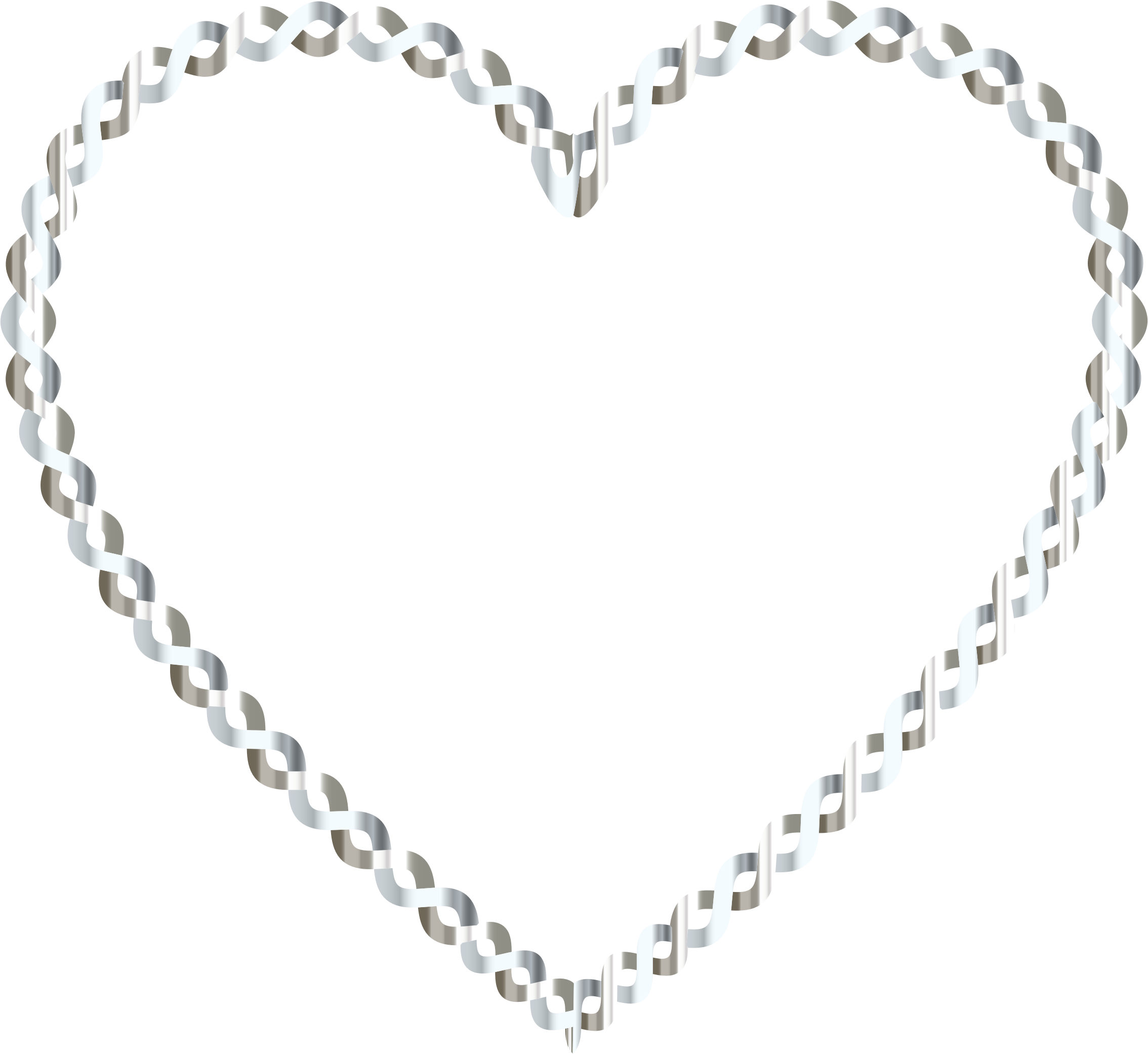 White Heart Clipart No Background - White Heart Clipart With No Background - Png Download (2268x2082), Png Download