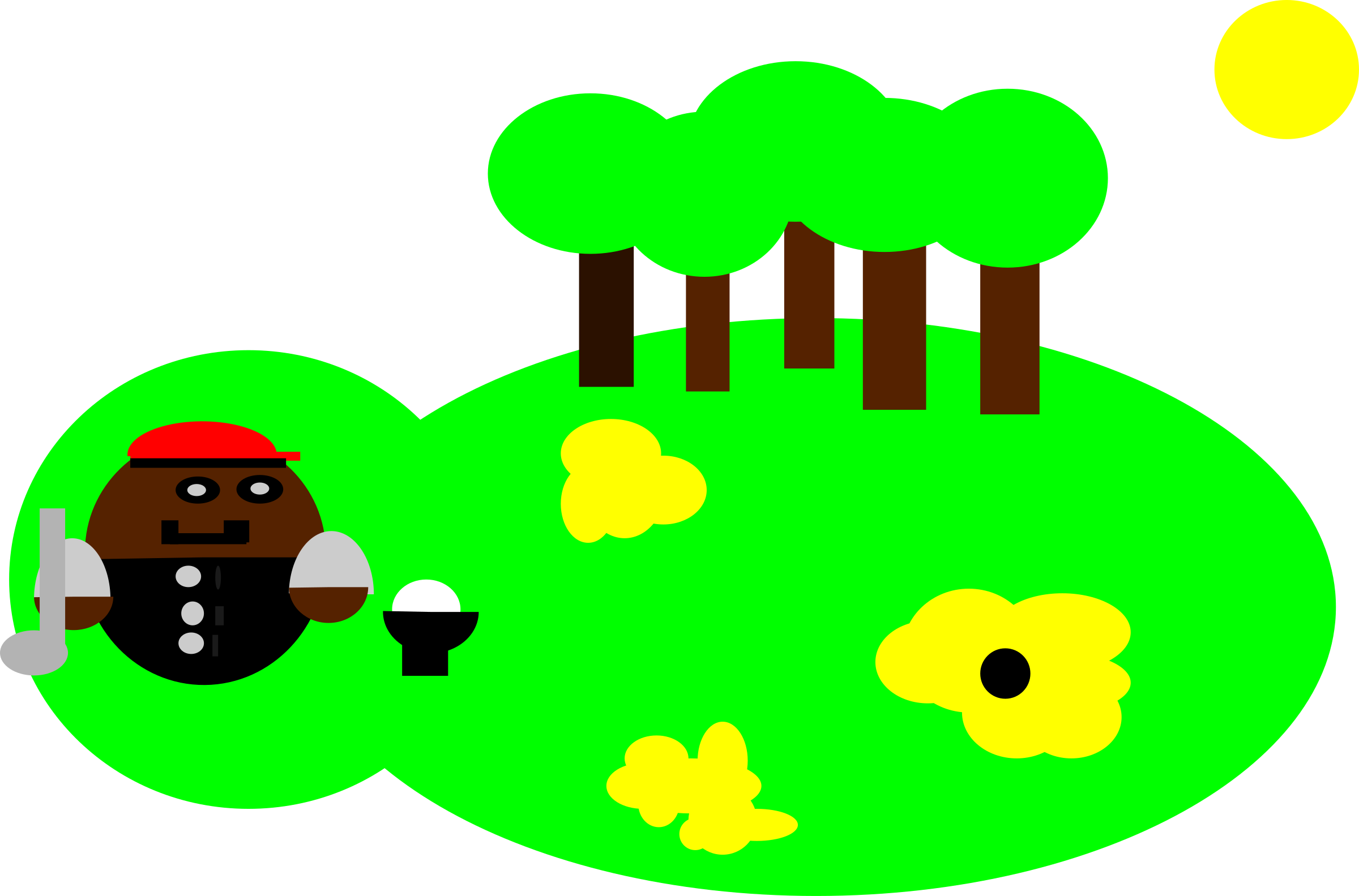 Golf Clipart Tiger Woods - Clip Art - Png Download (2400x1583), Png Download