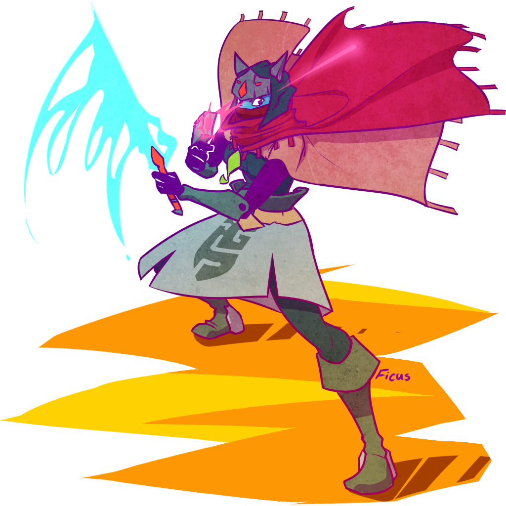 Hyper Light Drifter Woman - Female Hyper Light Drifter Clipart (1024x1024), Png Download