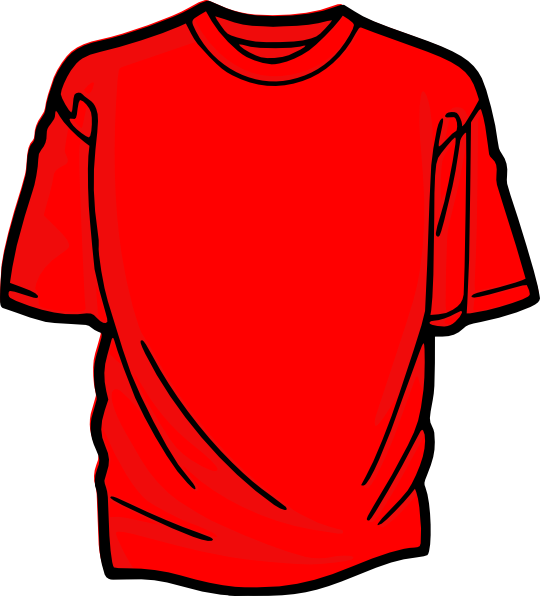 Red T Shirt Clip Art At Clkercom Vector Online Royalty - Transparent T Shirt Clip Art - Png Download (540x596), Png Download