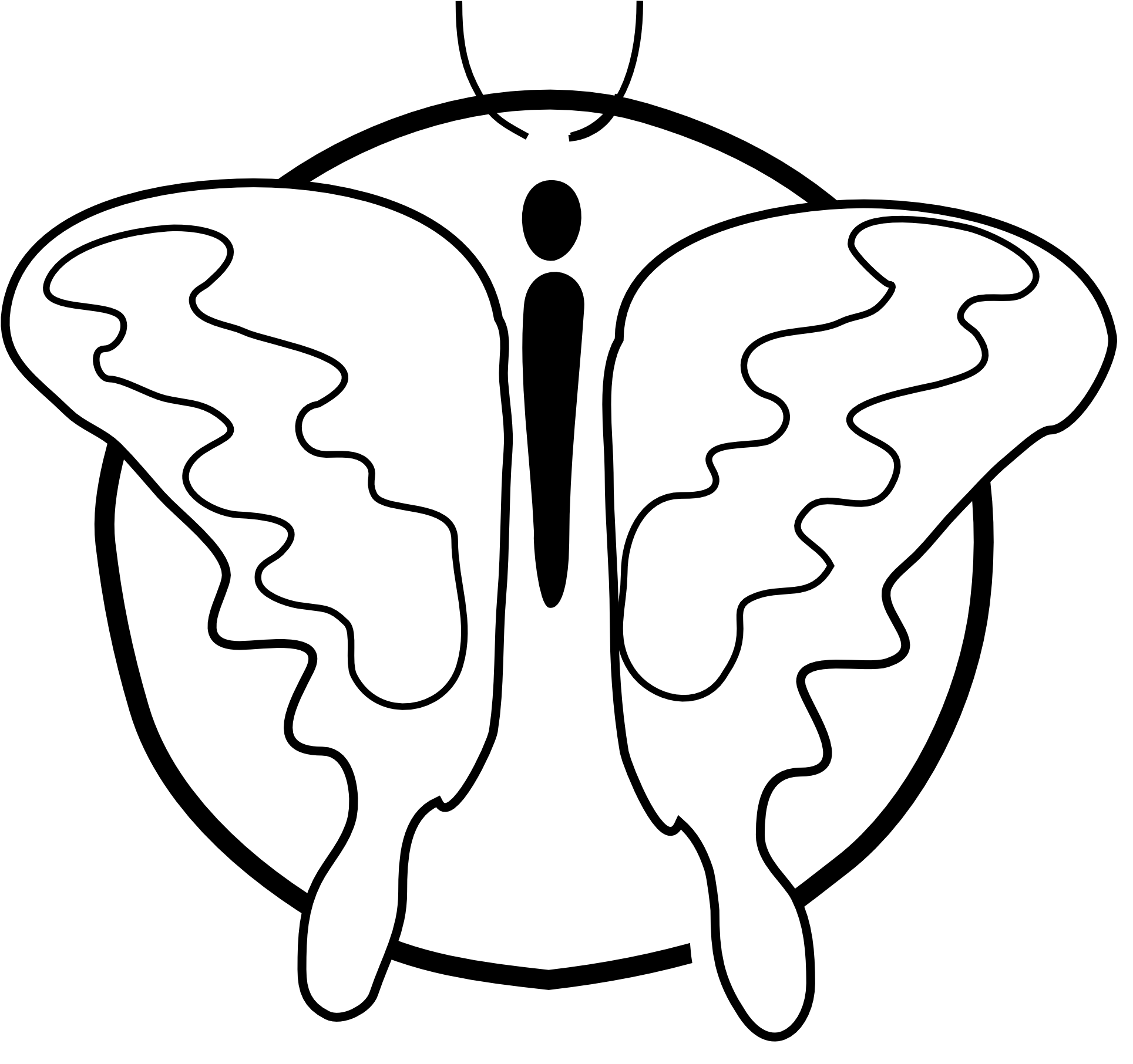 Butterfly Clipart - Clip Art - Png Download (1969x1868), Png Download