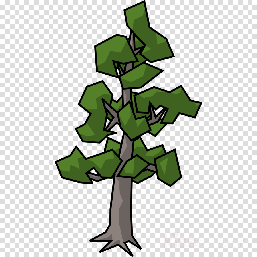 Cel Shaded Tree Clipart Scots Pine Tree Clip Art - Influencer Clipart Black And White - Png Download (900x900), Png Download