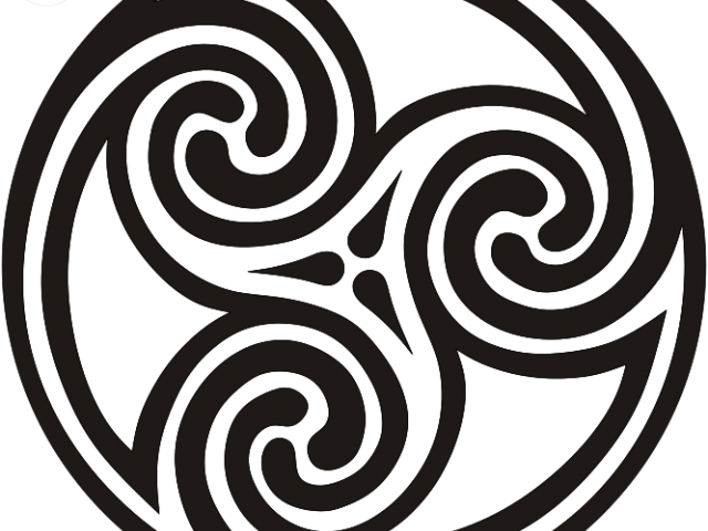 Celtic Tattoos Clipart Spiral - Scroll Saw Pattern Celtic - Png Download (640x480), Png Download