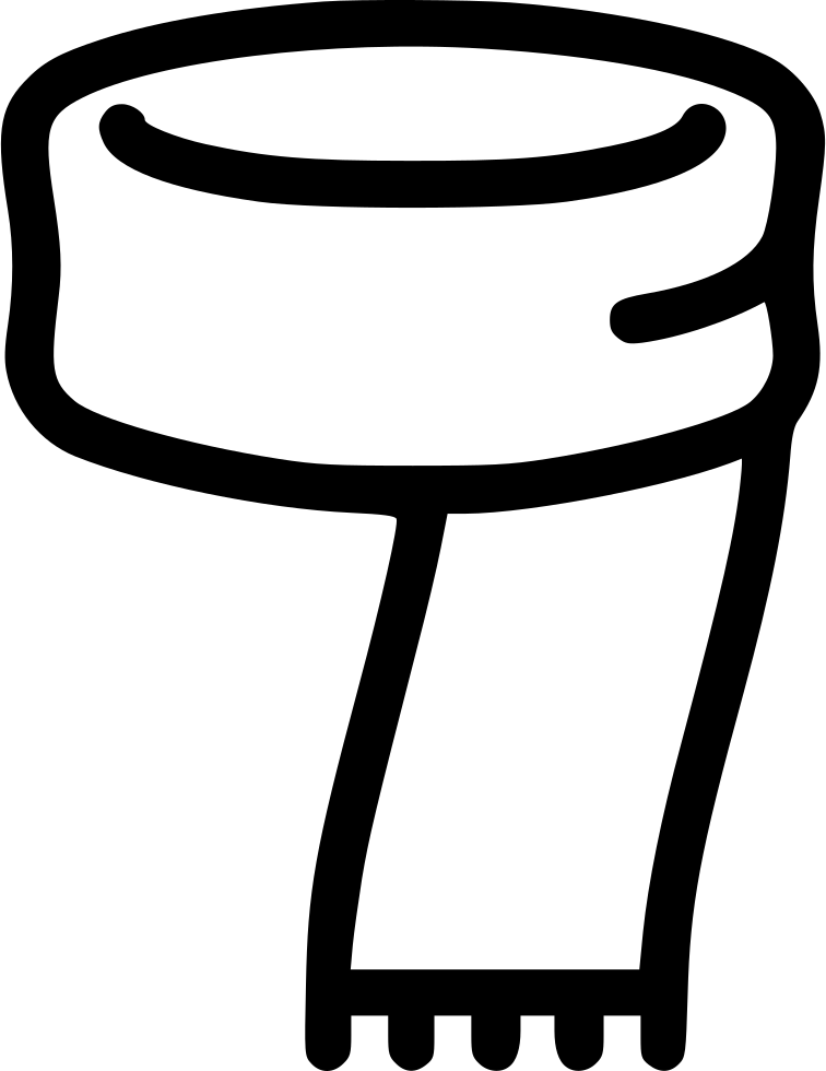 Image Freeuse Png Icon Free Download Onlinewebfonts - Scarf Png Icon Clipart (756x980), Png Download