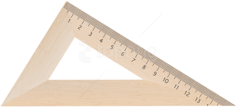 Free Png Download Wooden Square Clipart Png Photo Png - Free Triangle Ruler Png Transparent Png (850x391), Png Download
