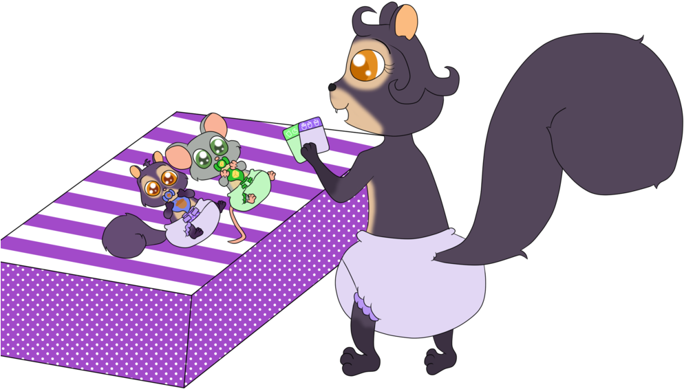 Baby Surly And Buddy's Diaper Change By Bokeol - Cartoon Clipart (994x566), Png Download
