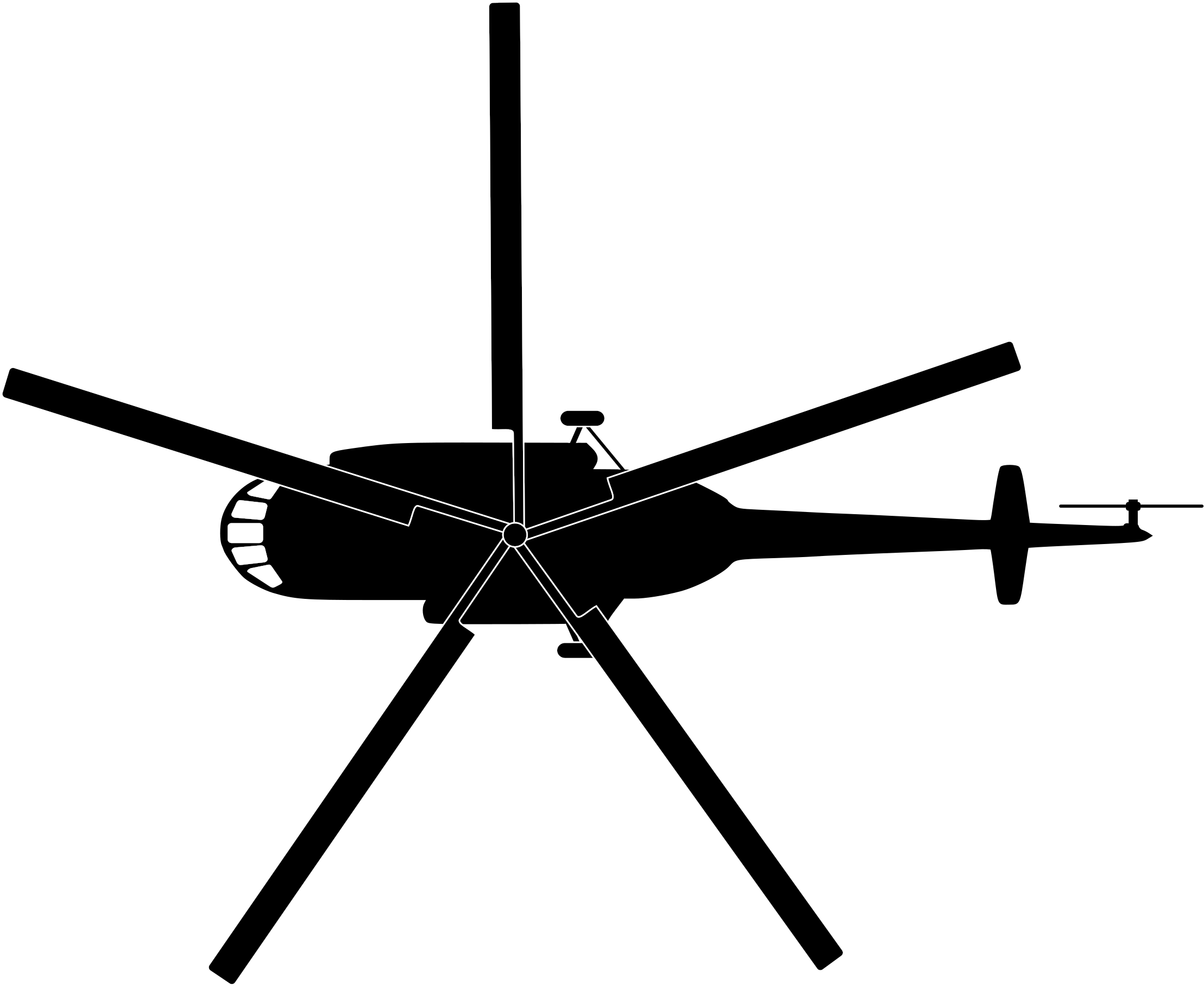 Mil Mi 17 Helicopter Top View Png Clipart - Helicopter Top View Vector Transparent Png (2217x1816), Png Download