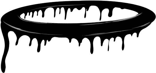 ##grimeart #angel #curcle #grime #blackgrime #outline - Trampoline Clipart (1024x1024), Png Download