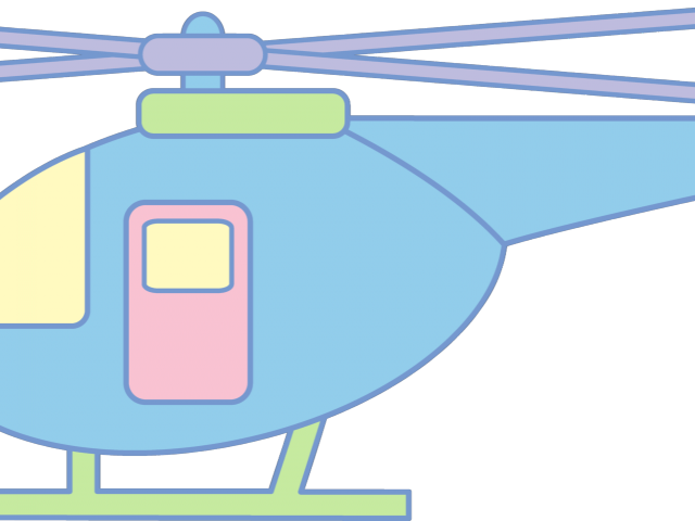 Helicopter Clipart Blue Helicopter - Png Download (640x480), Png Download
