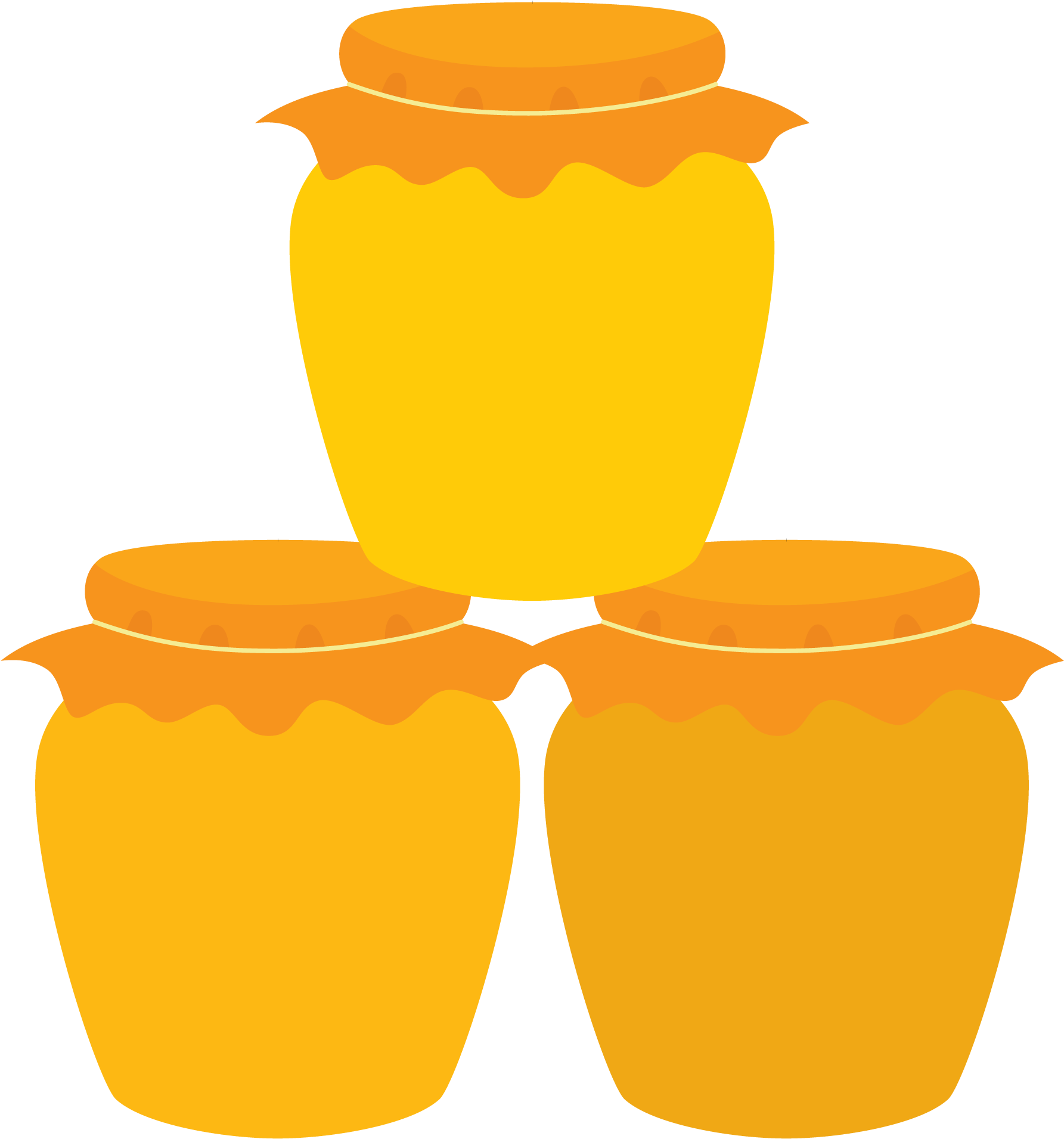 Curious About Our Services - Cartoon Honey Pots Clipart (2000x2207), Png Download