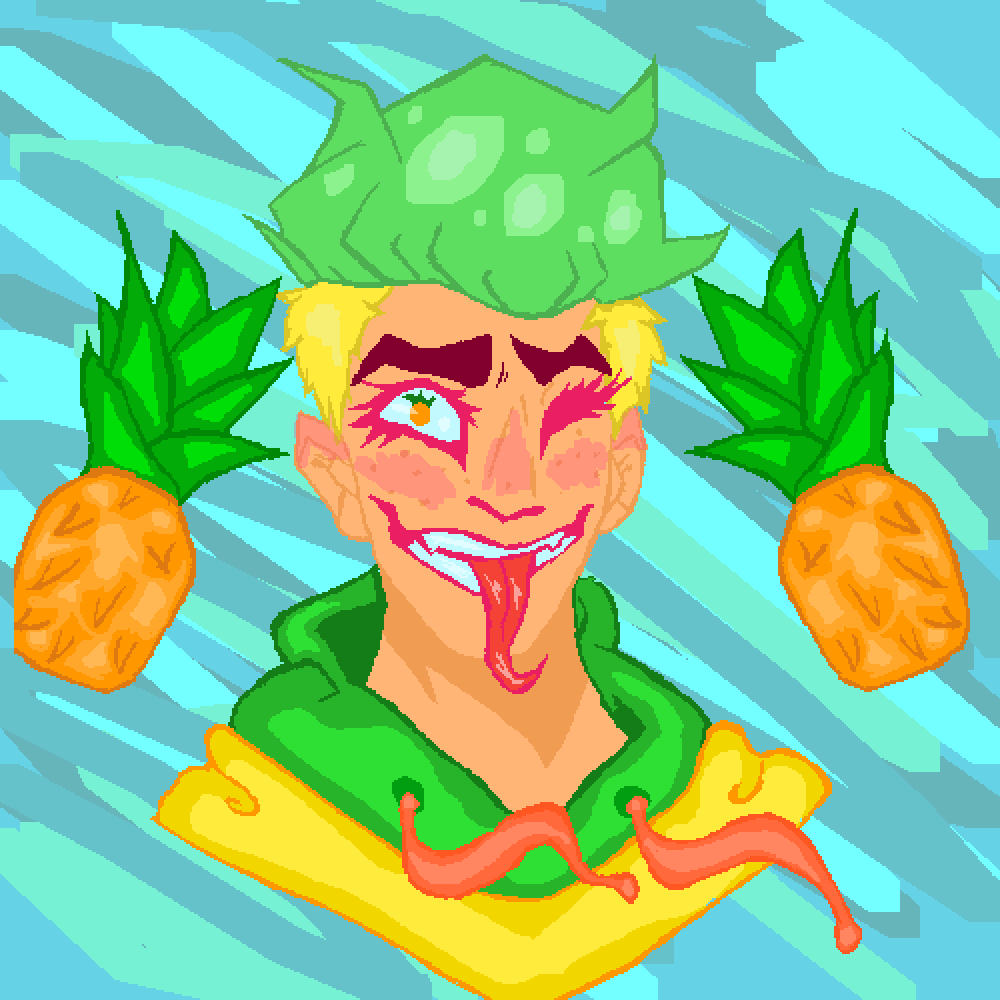 Pineapple - Illustration Clipart (1000x1000), Png Download