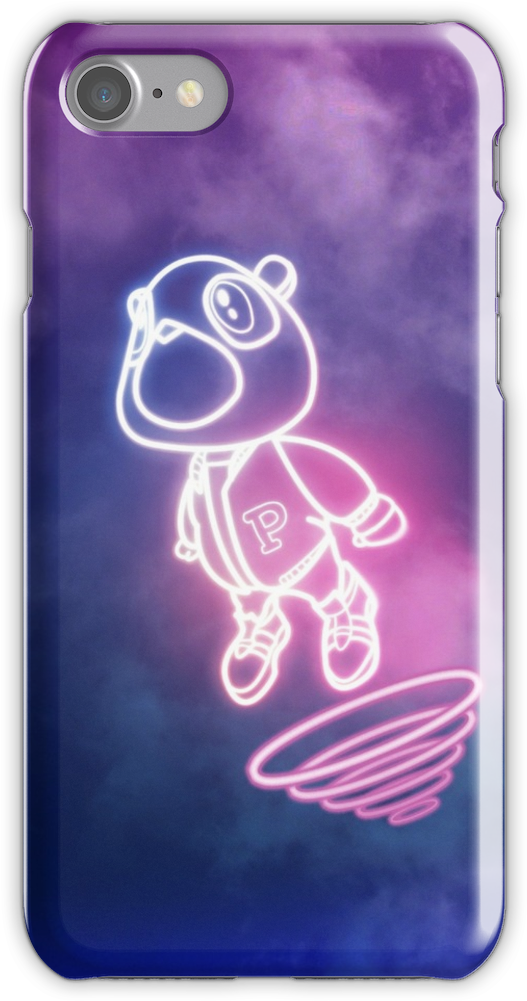 Kanye West Graduation Bear Iphone 7 Snap Case - Kanye West Bear Background Clipart (750x1000), Png Download