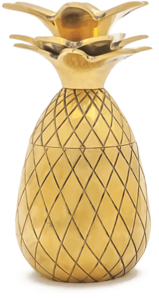 Transparent Pineapple Glass - Silver Transparent Pineapple Clipart (1024x1024), Png Download