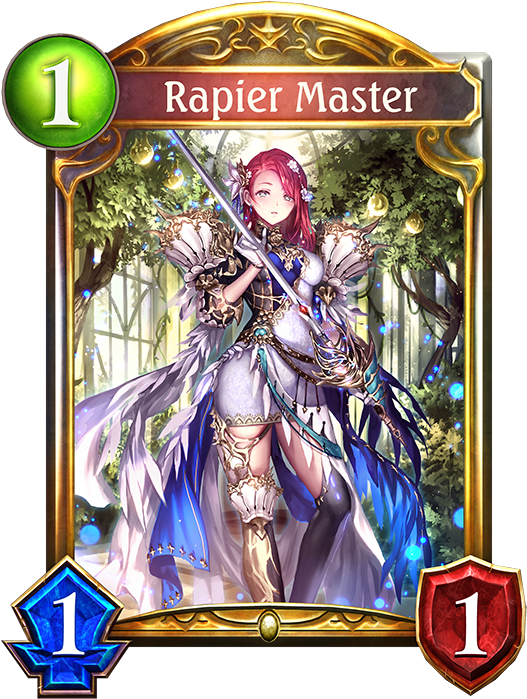 Core Cards Rapier Master Shadowverse Clipart Large Size Png Image Pikpng