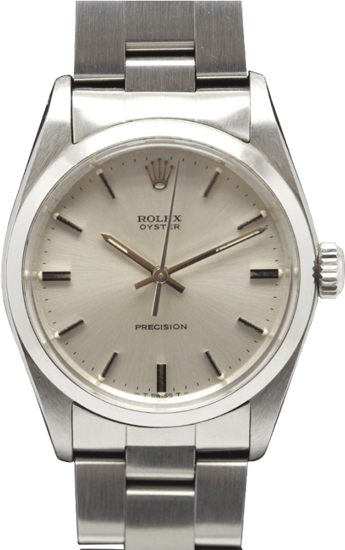 Rolex Oyster Precision 6426 Silver Dial Horare Vintage - Analog Watch Clipart (800x800), Png Download