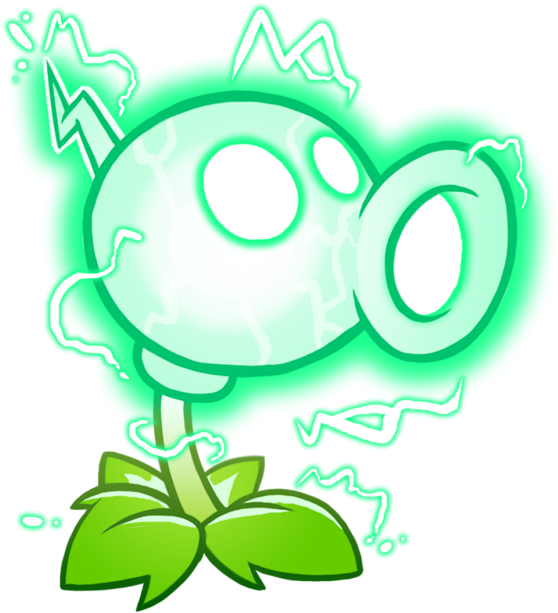Electric Peashooter Bolts Into Pvz2 - Pvz 2 Electric Peashooter Clipart (1116x628), Png Download