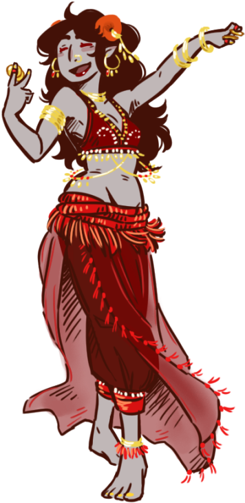 Google Search Dibujitos Lindos, Trolls Homestuck, Aradia, - Homestuck Aradia Dancing Clipart (430x750), Png Download