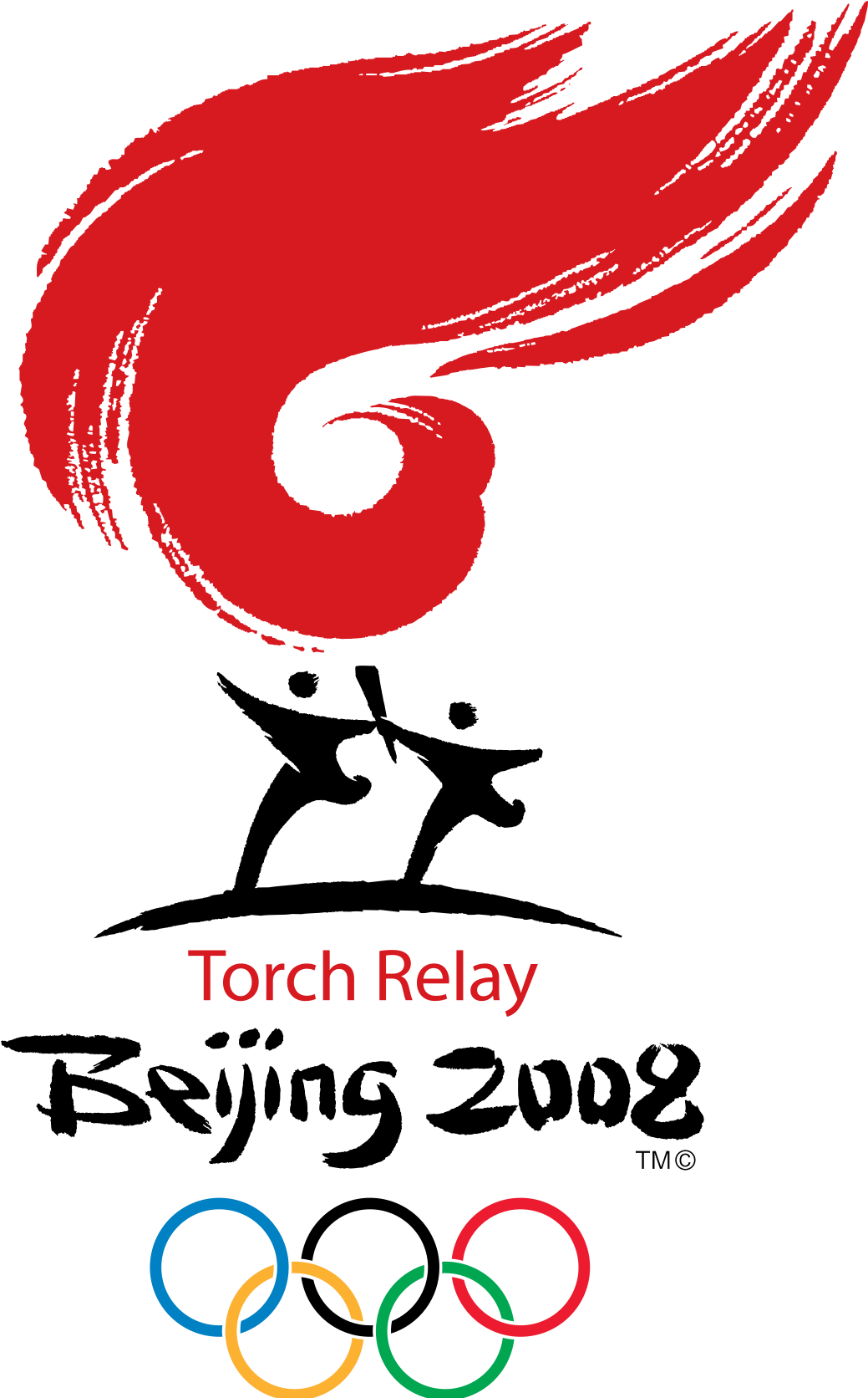 Beijing 2008 Olympic Torch Relay Clipart (1200x1671), Png Download