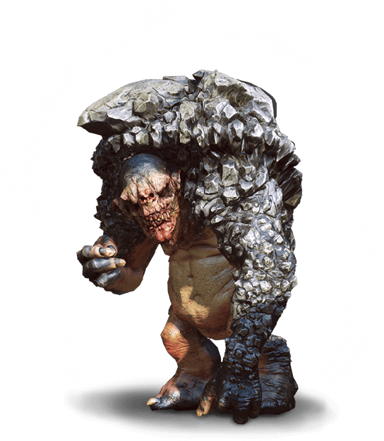 The Witcher - Rock Troll - Witcher 3 Rock Troll Clipart (654x727), Png Download