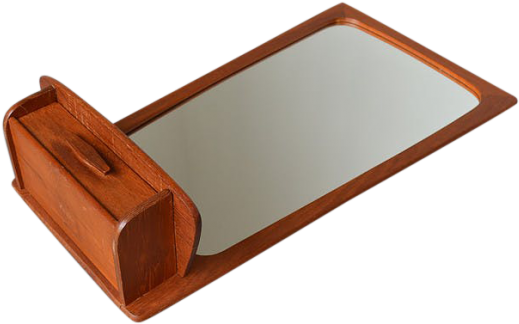 Mid Century Vintage Teak Mirror €620 - Plywood Clipart (575x575), Png Download