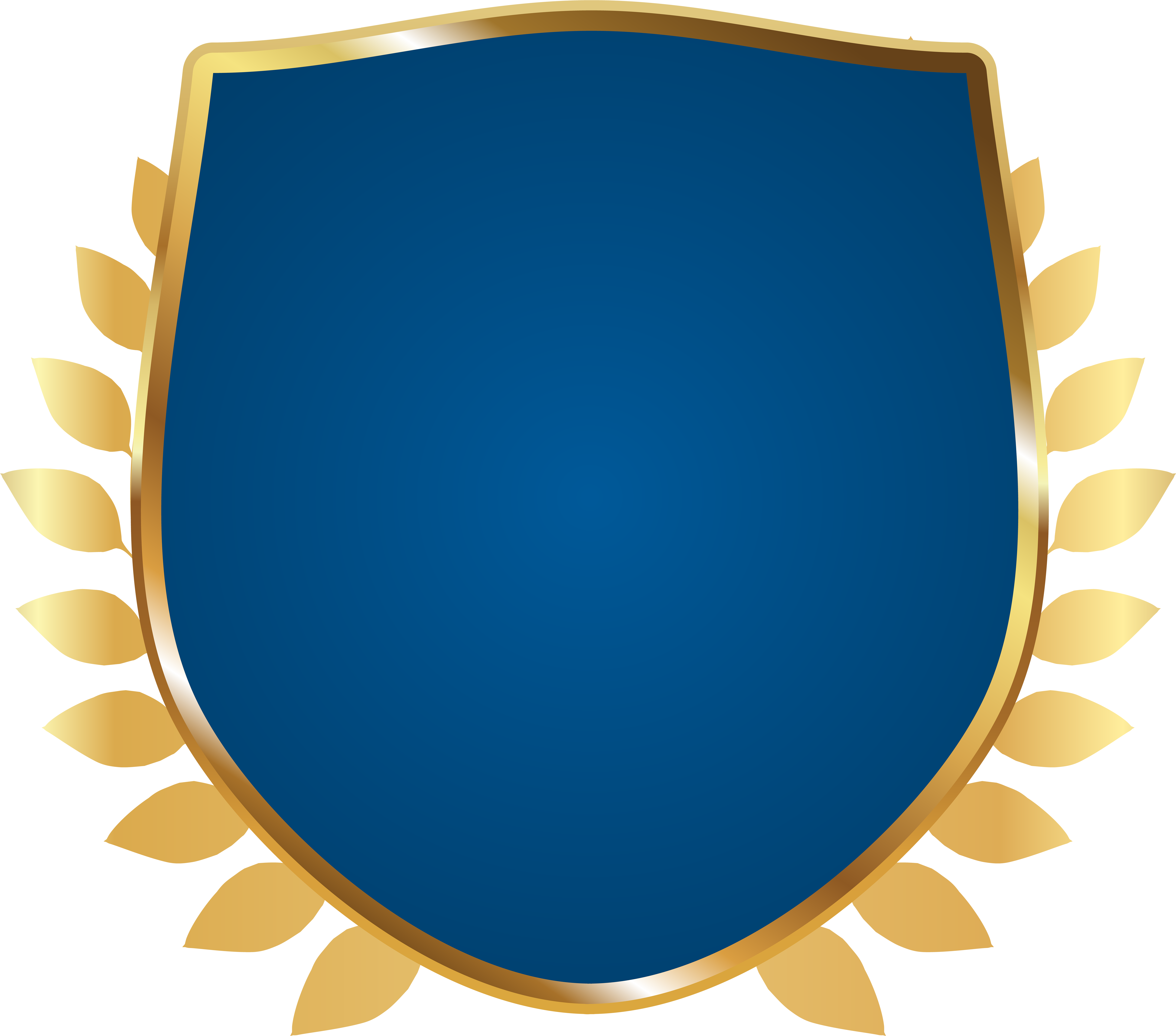 Blue Badge Png Clipart (8000x7044), Png Download