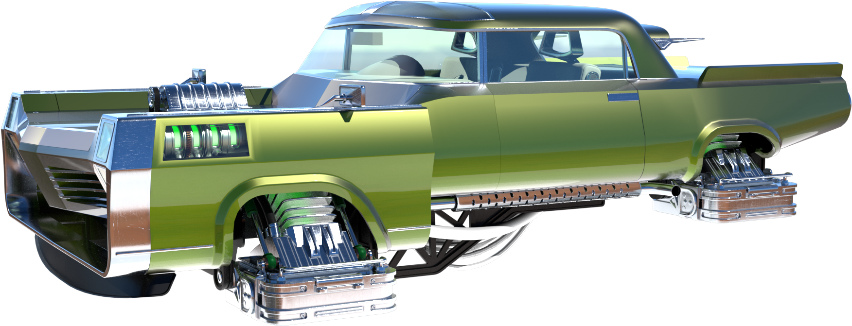 Future Car - Antique Car Clipart (1920x720), Png Download