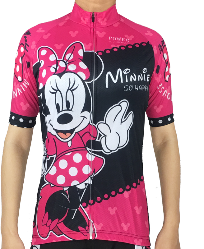 Minnie Mouse Women's Cycling Jerseys - Minnie Mouse Cycling Clothes Clipart (800x800), Png Download