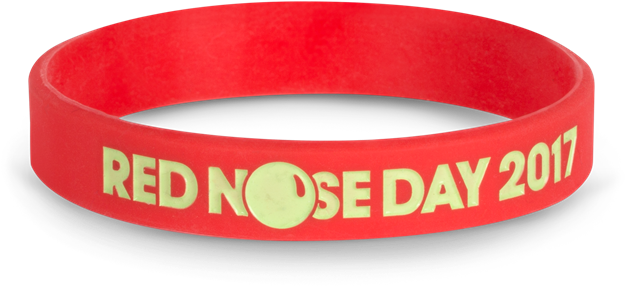 Show Your Support For Red Nose Day With A Stylish, - Bracelet Clipart (900x900), Png Download