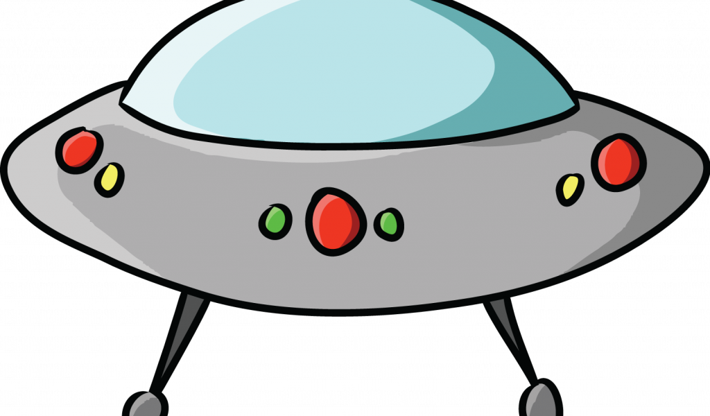 Alien Spaceship Clipart - Png Download (1024x600), Png Download