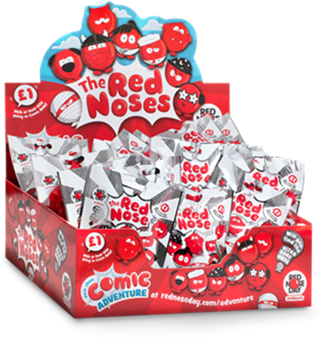 Red Nose Day, Bake Sale, Fundraising Ideas - Red Nose Day Nose In A Box Clipart (900x900), Png Download