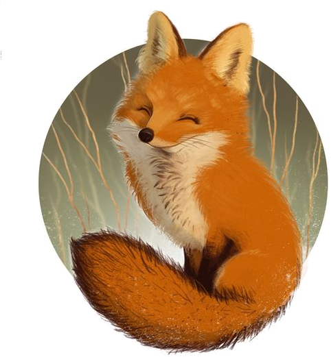 Vossen, Happy Smile, Happy Fox, Derp, Mr Fox, Fox Drawing, - Fox Get Better Clipart (564x730), Png Download
