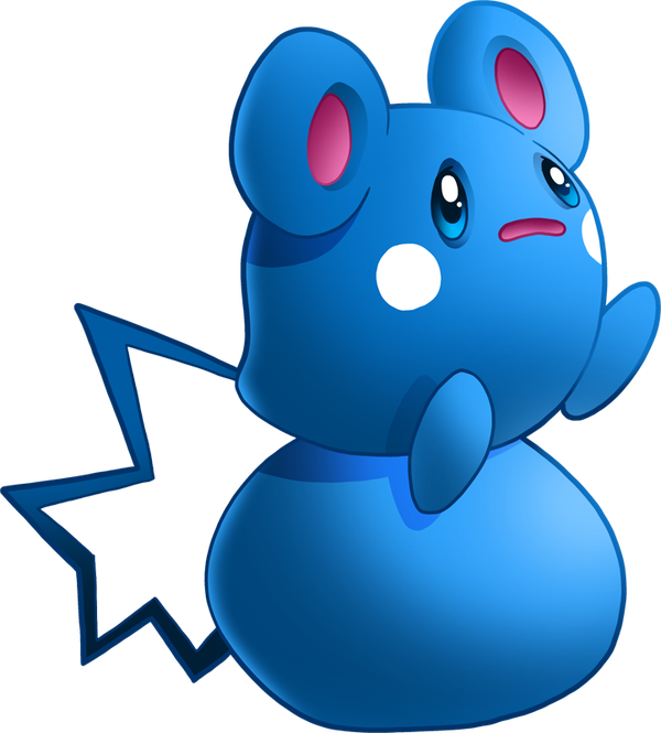 Pokémon By Review - Pokemon Azumarill Clipart (600x665), Png Download