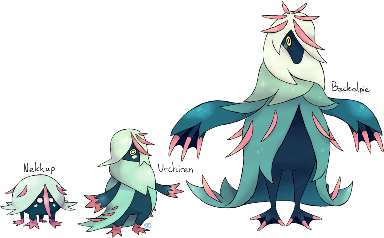 #007 Nekkap Surface Treader Pokemon - Cartoon Clipart (1280x786), Png Download