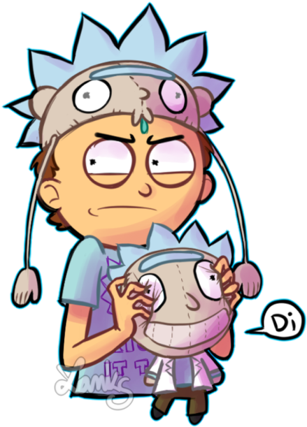 Fanart My Art Rick And Morty Pocket Mortys Super Rick - Morty Super Fan De Rick Clipart (500x668), Png Download