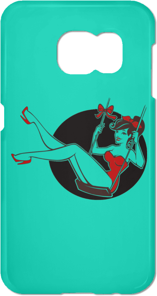 Hello Summer Pin Up Girl Samsung Galaxy S7 Phone Case - Mobile Phone Case Clipart (1155x1155), Png Download