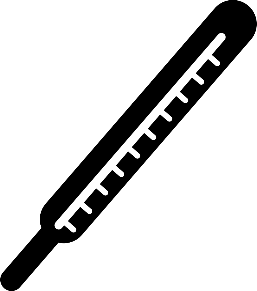 Png File - Thermometer Silhouette Clipart (866x980), Png Download