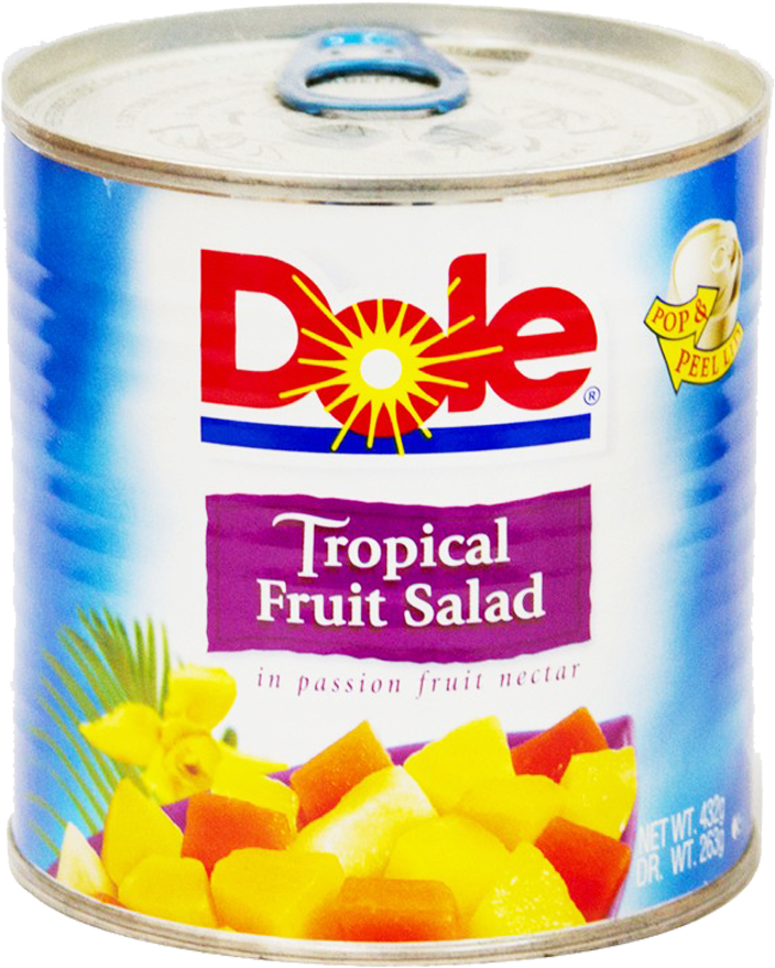 Dole Tropical Fruit Salad 432 Gm - Dole Tropical Fruit Clipart (1000x1000), Png Download