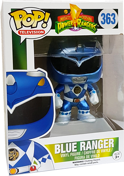 Blue Ranger Us Exclusive Pop Vinyl Figure - Funko Pop Mighty Morphin Power Rangers Blue Ranger Clipart (600x600), Png Download