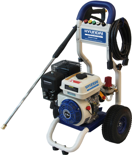 High Pressure Washer Petrol 7 Hp 172 Bar 528 L/h Hnhpt175sp - Nettoyeur Haute Pression Thermique Hyundai Clipart (600x600), Png Download