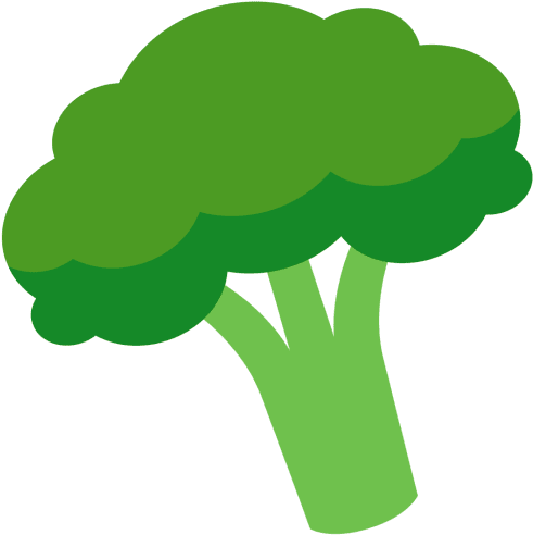 Broccoli Emoji - Comidas Pequenas De Emoji Clipart (720x720), Png Download