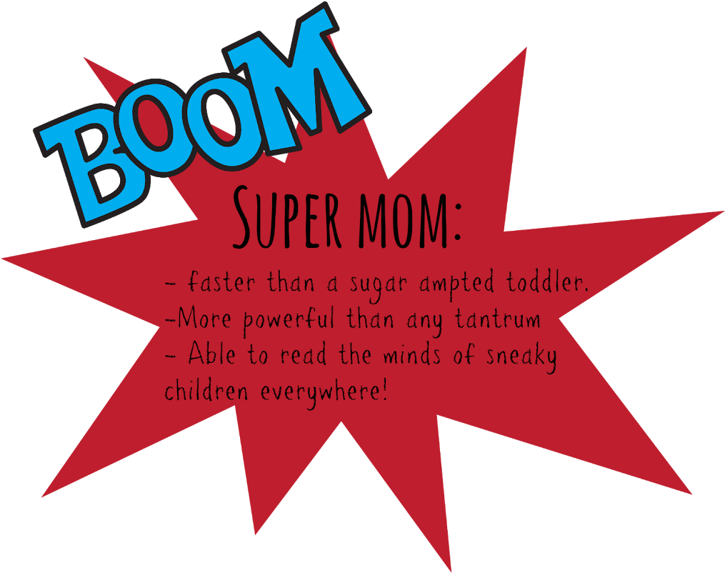 Mrs D Plus 3 Super Mom - Superhero Clip Art - Png Download (1024x825), Png Download