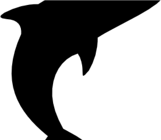 Silhouette Clipart Dolphin - Crescent - Png Download (640x480), Png Download