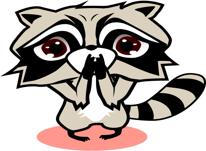 Robert The Raccoon - Cartoon Clipart (1024x768), Png Download
