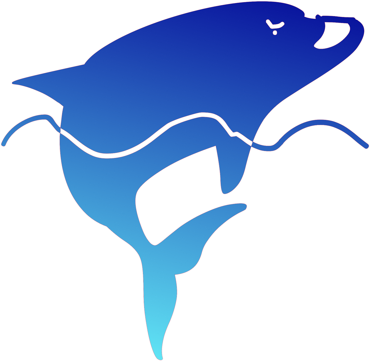 Dolphin Sea Blue - Ikan Lumba Lumba Animasi Clipart (1280x1250), Png Download