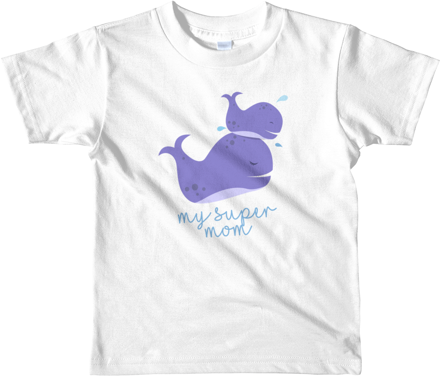 My Super Mom Whale - Kids Goat Tshirts Clipart (1000x1000), Png Download